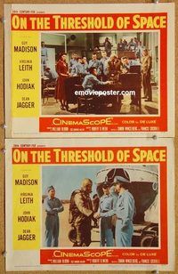 a362 ON THE THRESHOLD OF SPACE 2 movie lobby cards '56 Air Force!