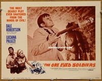 a972 ONE EYED SOLDIERS movie lobby card #3 '67 Dale Robertson impaled!