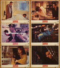 a691 OUT FOR JUSTICE 6 movie lobby cards '91 Steven Seagal, Orbach