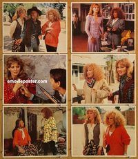 a692 OUTRAGEOUS FORTUNE 6 movie lobby cards '87 Midler, Shelley Long