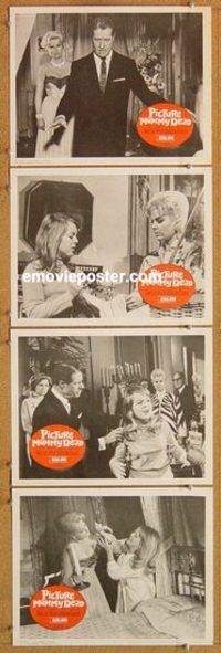 a599 PICTURE MOMMY DEAD 4 movie lobby cards '66 Don Ameche, Corcoran