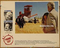 a979 PRIME CUT movie lobby card #2 '72 Lee Marvin, Gene Hackman