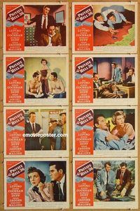 a146 PRIVATE HELL 36 8 movie lobby cards '54 Ida Lupino, Steve Cochran