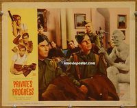 a980 PRIVATE'S PROGRESS movie lobby card #8 '56 English WWII comedy!