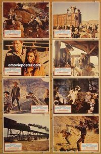 a147 PROFESSIONALS 8 movie lobby cards '66 Burt Lancaster, Lee Marvin