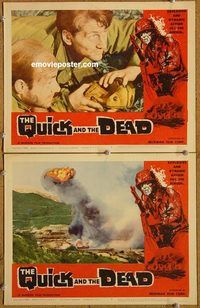 a371 QUICK & THE DEAD 2 movie lobby cards '63 Victor French