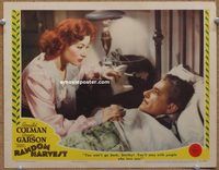 a982 RANDOM HARVEST #2 movie lobby card '42 Garson nurses Colman!