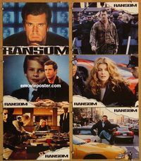 a699 RANSOM 6 movie lobby cards '96 Mel Gibson, Rene Russo