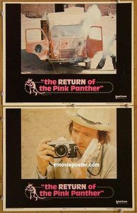 a375 RETURN OF THE PINK PANTHER 2 movie lobby cards '75 Blake Edwards