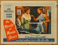 a983 REVOLT OF MAMIE STOVER movie lobby card #4 '56 Jane Russell