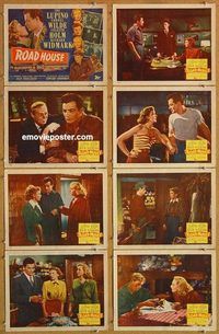 a153 ROAD HOUSE 8 movie lobby cards '48 Ida Lupino, Cornel Wilde