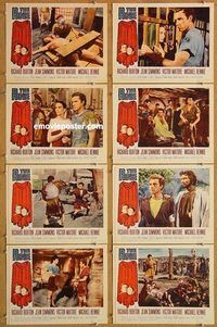 a154 ROBE 8 movie lobby cards R63 Richard Burton, Jean Simmons