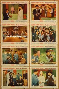 a156 ROBIN & THE 7 HOODS 8 movie lobby cards '64 Sinatra, the Rat Pack!