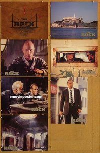 a805 ROCK 7 movie lobby cards '96 Sean Connery, Nicolas Cage, Alcatraz
