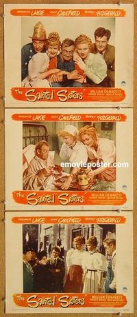 a530 SAINTED SISTERS 3 movie lobby cards '48 Veronica Lake, Caulfield