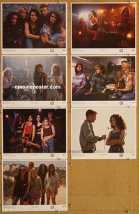 a807 SATISFACTION 7 movie lobby cards '88 early Julia Roberts!
