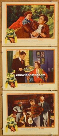 a531 SCARF 3 movie lobby cards '51 John Ireland, Mercedes McCambridge