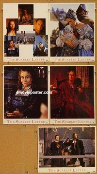 a637 SCARLET LETTER 5 movie lobby cards '95 Demi Moore, Gary Oldman