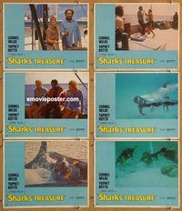 a702 SHARKS' TREASURE 6 movie lobby cards '75 Cornel Wilde, Kotto