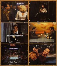a705 SNAKE EYES 6 movie lobby cards '98 Nicolas Cage, Gary Sinise