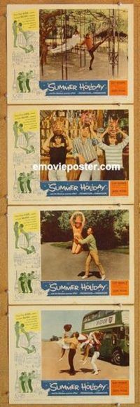 a608 SUMMER HOLIDAY 4 movie lobby cards '63 Cliff Richard