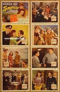 a173 TAMPICO 8 movie lobby cards '44 Edward G. Robinson, Lynn Bari