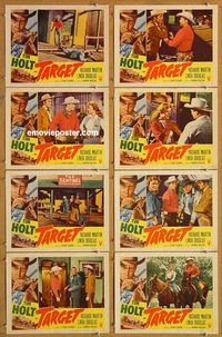 a175 TARGET 8 movie lobby cards '52 Tim Holt, cowboy western!
