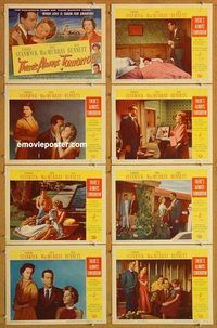 a177 THERE'S ALWAYS TOMORROW 8 movie lobby cards '56 Stanwyck