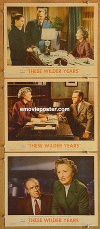 a548 THESE WILDER YEARS 3 movie lobby cards '56 Cagney & bad girl!