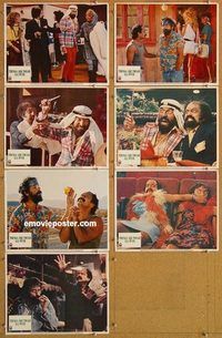 a815 THINGS ARE TOUGH ALL OVER 7 movie lobby cards '82 Cheech & Chong