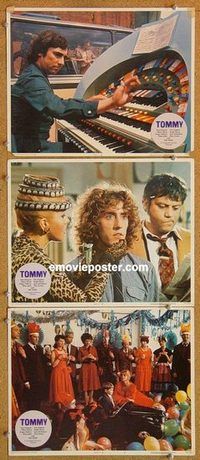 a551 TOMMY 3 movie lobby cards '75 The Who, Roger Daltrey, rock&roll!