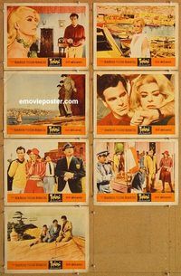 a819 TOPKAPI 7 movie lobby cards '64 Melina Mercouri, Ustinov, Schell
