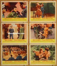 a712 TOWN WITHOUT PITY 6 movie lobby cards '61 Kirk Douglas, Marshall