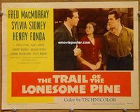 b006 TRAIL OF THE LONESOME PINE movie lobby card #3 R55 Sidney