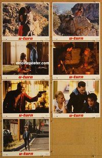 a825 U TURN 7 movie lobby cards '97 Oliver Stone, Sean Penn, Nick Nolte