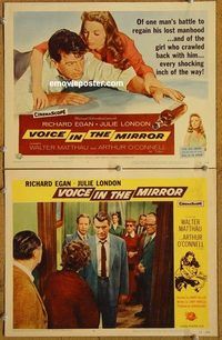 a420 VOICE IN THE MIRROR 2 movie lobby cards '58 alcoholism, London