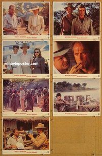 a834 WHITE HUNTER, BLACK HEART 7 movie lobby cards '90 Clint Eastwood