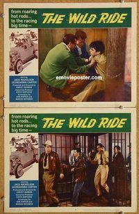 a427 WILD RIDE 2 movie lobby cards '60 car racing, Jack Nicholson