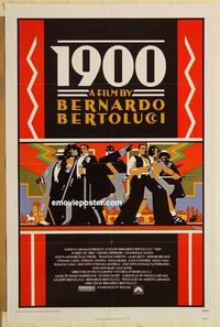 c302 1900 one-sheet movie poster '77 Bernardo Bertolucci, Robert De Niro