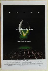 c315 ALIEN one-sheet movie poster '79 Sigourney Weaver, sci-fi!