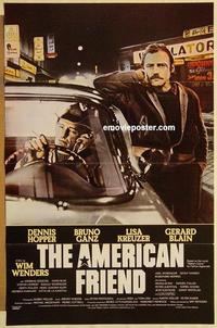 c320 AMERICAN FRIEND one-sheet movie poster '77 Dennis Hopper, Bruno Ganz