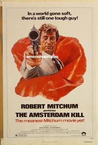 c324 AMSTERDAM KILL one-sheet movie poster '78 tough guy Robert Mitchum!