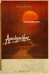 c329 APOCALYPSE NOW advance one-sheet movie poster '79 Marlon Brando, Coppola