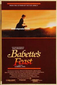 c336 BABETTE'S FEAST one-sheet movie poster '88 religious melodrama!