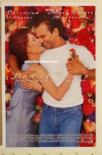 c341 BED OF ROSES DS one-sheet movie poster '96 Christian Slater