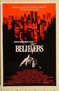 c343 BELIEVERS one-sheet movie poster '87 Martin Sheen, Robert Loggia