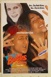 c350 BILL & TED'S BOGUS JOURNEY DS one-sheet movie poster '91 Keanu Reeves