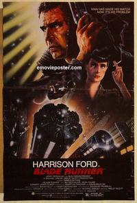c354 BLADE RUNNER one-sheet movie poster '82 Harrison Ford, Rutger Hauer