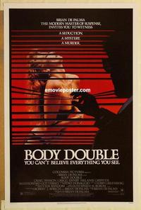 c360 BODY DOUBLE style B one-sheet movie poster '84 De Palma, Griffith