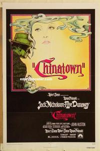 c382 CHINATOWN one-sheet movie poster '74 Jack Nicholson, Roman Polanski